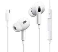 USB C Headphones for iPhone 17 16 15, Type C Earphones for iPad Pro Air Mini, iPad 10th, USB C Wired Earbuds (Built-in Microphone & Volume Control), Compatible with iPhone 17 16 Galaxy S20 S21 S22 S23
