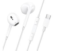 USB C Headphones for iPhone 17/16/16e/15 Pro Max/Plus, Wired USB C Earphones with Microphone and Volume Controller, Noise Cancelling for lPad Pro, Galaxy S25/S24/S23/S22/S21/Ultra Note10/20, Pixel