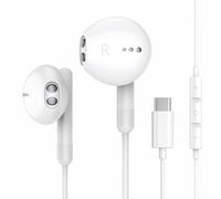 USB C Headphones for iPhone 17 Air 16 15 Plus Pro Max iPad Pro USB C Earphones with Mic Volume Control USBC Wired Earbuds USB Type C Earphones for Google Pixel 8 7 6A 5 Samsung S24 S23 S22 S21 S20 A55
