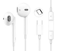 USB C Headphones for iPhone 17 Earphones Wired USBC Headphone Type C Earphone In Ear Earbuds with Mic &Volume Control for iPhone 16 15 Plus Samsung Galaxy S23 S22 S21 FE iPad Google Pixel