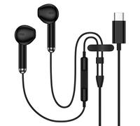 USB C Headphones for iPhone 17 Pro Max 17 Air 16e 16 15,Type C Earphones Wired with Mic & Remote HiFi Stereo Noise Cancelling Earbuds USB C for Samsung Galaxy S25 S24 Ultra S25 Edge A17 A16,Pixel 10 9
