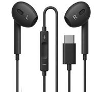 USB C Headphones For Samsung Galaxy A27 / A37 / A57 / A17 / A26 / A16 / A15 / A25 / A05s A05 / A14 A13 / A04S A04E / A12 / A23 A22 A32/ A21S Wired Type C Earphones with Mic & Volume Control (MF-202B)