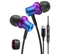 USB C Headphones for Samsung Galaxy A57 A37 A17 A16 A56 A36 S26 S25 Ultra | Magnetic USB C Earphones with Mic In-Ear Headphones Wired Earbuds USB Type C Earphones for iPhone 17 18 Pro Max Pixel 10a 9a