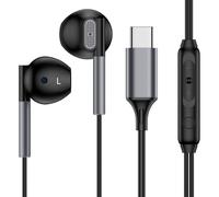 USB C Headphones for Samsung Galaxy S25 Ultra S24 FE S23 S22 S21 A56 5G A55 A54 A17 A16 A15 A36, USB C Earphones Wired Headphones Type C In Ear Earbuds with Mic Volume Control for iPhone 17 16 15 Pro