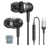 USB C Headphones for Samsung S24 Ultra S23 S22 Fe A55 A54 USB C Earphones Wired Magnetic in ear Type C with Microphones Volume Control for iPhone 16 15 Pro Max Plus ipad Pro Pixel 8/7/6 Laptop