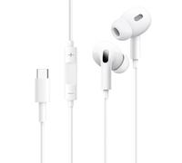 USB C Headphones,Hi-Fi Stereo Noise Isolating In Ear Type C Wired Earbuds With Mic & Volume Control for iPhone 15 Pro Max 15 Plus 15,Samsung Galaxy S24 S23 S22 Ultra,iPad Pro 2022,Huawei,Google Pixel