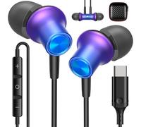 USB C Headphones USB Type-C Earbuds for iPad 10th Generation iPhone 16 15 Pro iPad A16 11th Gen Wired Earphones with Microphone Volume Control Noise Isolating HiFi Stereo Headset for Google Pixel 9a
