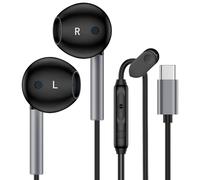 USB C Headphones Wired Earbuds for iPhone 16e/16 Pro Max/16 Pro/16 Plus/16/15 Pro Max/15 Plus/15 Pro/15, Type C Earphones Wired Noise Canceling Ear Buds with Microphone for Samsung A17 A16 5G S25 S24