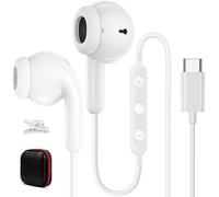 USB C Headphones Wired Earbuds for Samsung Galaxy S24 S25 Ultra A16 iPhone 16 Wired Earphones USB C,Type C Headphones with Mic for iPhone 16 Pro Max Galaxy A56 A55 A35 A34 S22 S23 FE for iPad 10th