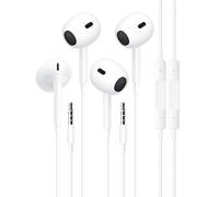 USB C Headphones,Wired Earbuds with Hi-Fi Stereo Sound, Noise Reduction, Built-in Microphone & Volume Control, Compatible with iPhone 15/16, iPad Pro,Samsung Galaxy Series (3.5 mm Jack)