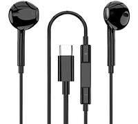 USB C Headphones Wired Earphones USB C Earphones Type C Headphones In Ear Earbuds Wired with Mic Wired Headphones for iPhone 17 16 15 pro Samsung Galaxy S23 S22 S21 iPad Pro Huawei Google