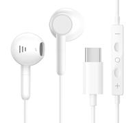 USB-C Headphones Wired for iPhone 16/15/Plus/Pro/Pro Max,In-Ear Earphones with Mic&Volume Control,HiFi Stereo Noise Reducing TypeC Earbuds for i-Pad,Galaxy S24/S23/S22/S21/Ultra,H-uawei,Pixel 7 6White