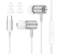 USB C Headphones Wired for Samsung Galaxy A16 5G A17 A15 A56 A55 A54 A36 A35 S26 Ultra S25 FE S24 S23 S22 S21, Type C Earphones Wired In Ear Earbuds with Mic & Volume Control for iPhone 17 16 15 Pro