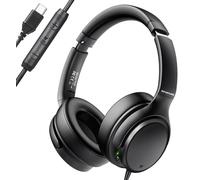 USB C Headphones Wired Over Ear Wired Headset with 28dB ANC, Noise Cancelling Headphones for School/Gaming/Audiobooks/Sport/Travel/Outdoors/iPhone 16/15, Samsung Galaxy S25/S24