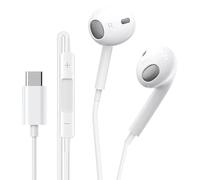 USB C Headphones,Wired Type C Earphones with Mic & Volume Control,In Ear Earbuds Hi-Fi Noise Cancellation for Samsung Galaxy S23 S22 S21 A53/54,iPhone 16/16 Pro/15/15 Pro,Pad Pro 2022,Google Pixel