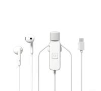 USB C Headphones, Wired USB C Earphones with omnidirectional microphone and 3 Function Keys, Sound Card Earphones for Live Streaming Audio Editing Singing
