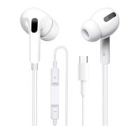 USB C Headphones with Cable for iPhone 17 16 15 Pro Max Plus iPad Pro In-Ear USB C Headphones (with Built-in Microphone and Volume Control) Earphones USB Type C Headphones for Samsung Galaxy S24 S23