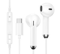 USB C Headphones with Cable for Samsung Galaxy S25 Ultra S24 FE S23 S22 S21 A17 5G A16 A15 A56 A55 A36, In-Ear Earphones Headset with Microphone Headphones USBC for iPhone 17 Air 16 Pro 15 Plus