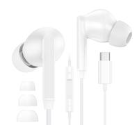 USB C Headphones with Cable for Samsung Galaxy S26 S25 Ultra S24 S23 FE S22 A16 A17 A35 A36 A55 A56 A57 5G, In-Ear Headset Headphones with Microphone Earphones USB Type C for iPhone 17 Air 16 15 Pro