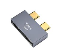 USB C Hub, 100W 2-Port Adapter, Quick Charging & Data Transfer, Multifunctional Type-C Dock, Compact Design, Compatible with Phones & Laptops, High-Speed Connectivity