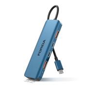 USB C Hub, 10Gbps USB 3.1 Adapter for MacBook, with 100W PD Charging, 2 USB C 3.1 10Gbps and 2 USB A 3.1 Data Ports, Compatible with Surface, XPS, Samsung, Dell and More (Blue)