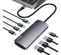 USB C Hub 10Gbps, USB C Splitter with 4K@60Hz Video Output, 100W Power Delivery Charging, Data Transfer, USB4 Hub Multiport Adapter