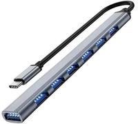 USB C Hub 3.0 with 7 Ports, Aluminium USB C to USB Hub 3.0 USB Splitter for Mac Pro, iMac,Samsung, and More Type C Devices