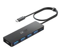 USB C Hub 4 Ports, Multiple USB 3.0 Hub, USB C Splitter for Laptop with USB C Power Port, USB Extender for C Port Laptop, iMac Pro, MacBook Pro, iPad.
