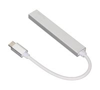 USB C Hub, 480Mbps Transmission Speed 4 in 1 Design Aluminum Alloy Shell Widely Compatible Type C Docking Station for Type C Channel Computers