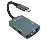 USB C HUB 4in1, USB Type-C to HDMI VGA Adapter, USB C to USB Adapter, USB Type-C Power Delivery, Compatible with iPhone 15 series, MacBook Pro/Air 2023, iPad Pro, iMac, S23, XPS 17