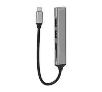 USB C Hub, 5 in 1 Type C Hub Metal Type C Docking Station, Multiport USB C Adapter Expansion Dock, Alloy Shell, for Windows, for Linux, for OS X