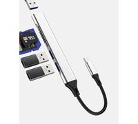 USB C Hub (5in1) USB OTG Adapter SD Card Reader for iPhone 17 16 Pro Max Compatible with Samsung Docking Station MacBook Type C Micro SD Multiport for Apple for iPad Dongle Data Accessories Connector