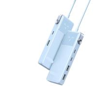 USB C HUB 6 In 1 4K60Hz PD100W 10Gbps USB3 2 Splitter Adapter Compatible With Laptop Pro Air USB Expander Docking Station(6-in-1 10Gbps Blue)