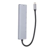 USB C Hub, 6 in 1 PD Fast Charging 87W Multifunctional Type C to HD Multimedia Interface USB3.0 USBC RJ45 USB Splitter, Support HDM Projection Screen