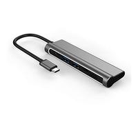 USB C Hub, 6 in 1 USB Type C Multiport Adapter with 4K HDMI Output, 2 USB3.0, SD/TF Card Reader and USB C 60W PD Charging Compatible with Macbook Pro, Chromebook,Dell XPS etc