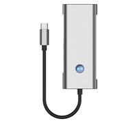 Usb C Hub - 7-In-1 Portable Splitter Adapter for Fast Data Transmission, Multiport Expansion Dock with Connectivity, Compact Laptop Accessory for Professionals, Presenters, Students