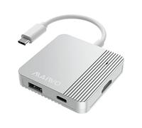 USB C Hub Adapter,MAIWO 5 in 1 USB Type-C Expander Hub with 4K HDMI, 1 USB 3.2 Port, 1 USB C 3.2 Port,1 USB 2.0 Port,Power Delivery 100 W for Laptop, MacBook,Thinkpad,EliteBook