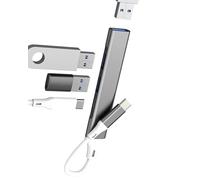 USB C Hub Adapter Type C Splitter Adaptor Port Cable OTG 3.0 Multiport Docking Data USB A Thunderbolt Macbook PC Accessories for Apple for iPad for iPhone 17 16 15 Pro Max Compatible with Samsung S26