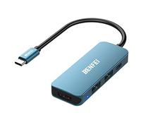USB-C Hub, BENFEI 4-in-1 USB-C hub, with 4K HDMI, 60W power supply, 2 USB ports, for MacBook Pro 2020/2019/2018, Pixelbook, XPS