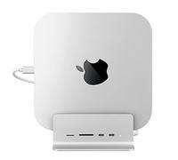 USB C Hub for Mac Mini, Minisopuru Mac Mini Dock Support M.2 NVMe/SATA SSD, 5 in 1 Mac Mini Stand & Docking Station Mac Mini Accessories with 2 USB C 10Gbps Data, TF& SD, M.2 SSD(Not Included)