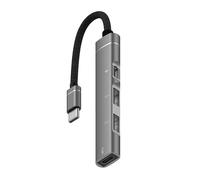 USB C Hub Multiports Adapter Fast Charging 480Mbps Data Transfer Aluminum for Use Portable C to Hubs OTGs Supports