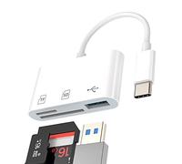 USB C Hub TF Micro SD Card Reader(3in1)Type-c 3.0 Port Docking Station Adapter Compatible for Samsung Galaxy Apple iPhone15 Pro Max Plus iPad Pro Air Macbook Google Pixel LG Memory Flash Drive Dongle