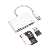 USB C Hub to Micro SD + SD Card Reader + Fast Charging Cable + USB 3.0 OTG (4 in 1)for Apple for iPhone 15 Pro Max Plus for iPad Air Mini Adapter Type C Memory Card Accessories compatible with Samsung