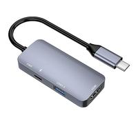 USB C Hub, Tongtion Type C Hub with 4K 60Hz HDMI, 3 in 1 USB C Dongle with 100W Power Delivery, USB 3.0 Port, Compatible for MacBook Air, MacBook Pro, XPS, USB C Laptop and Other Type C Devices