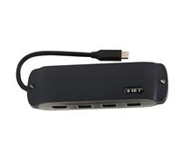 USB C Hub, USB C Hub Adapter Multiport 100M Network Port for Computers (Navy Blue)
