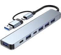 USB C Hub USB Hub 3.0, VIENON Aluminum 7 in 1 USB Extender, USB Splitter with 1 x USB 3.0, 4 x USB 2.0 and 2 x USB C Ports for MacBook Pro Air and More PC/Laptop/Tablet Devices
