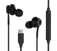 USB-C in-Ear Earbuds Stereo Headphones Wired Earbuds for Samsung Galaxy Z Fold6 S25S24S23S22S21S20 Note 10 10+ - with Microphone and Volume Remote for iphone15 16 17