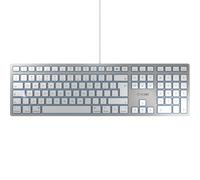 Cherry KC 6000C Slim Wired Keyboard for MAC USB QWERTY UK Silver/White