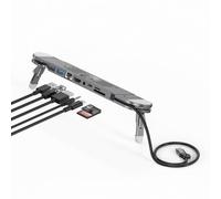 USB C Laptop Docking Station Stand, USB C Hub 7 in 1 Multiport Adapter with 4K HDMI, Gigabit Ethernet, USB A 3.0, PD 100W Charge, Universal Docking Stations for MacBook Pro/Air/Dell/HP/Suface/Lenovo