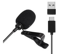USB C Lavalier Microphone Omnidirectional Lapel Mic Clip Dynamic Professional Recorder - MCP150